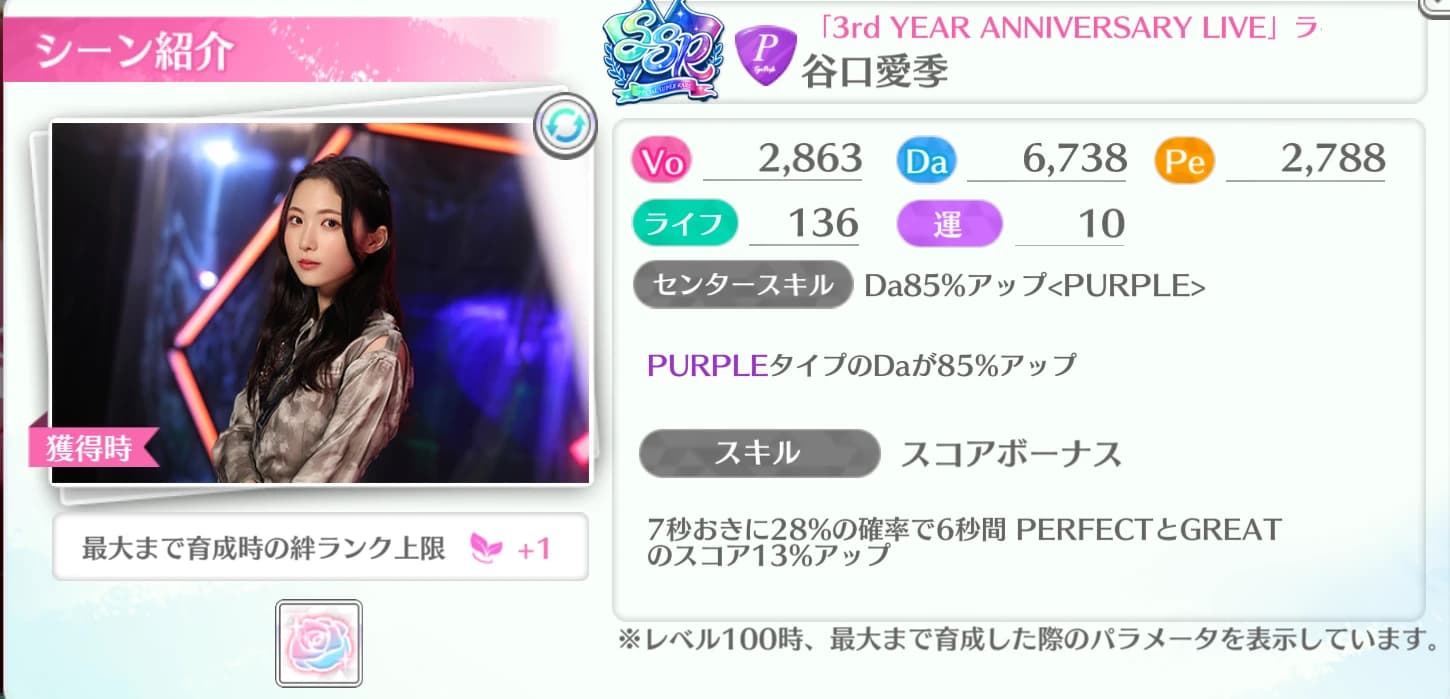 谷口愛季 / 3rd YEAR ANNIVERSARY LIVE