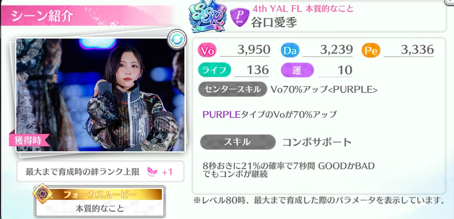 谷口愛季 / 4th YAL FL 本質的なこと
