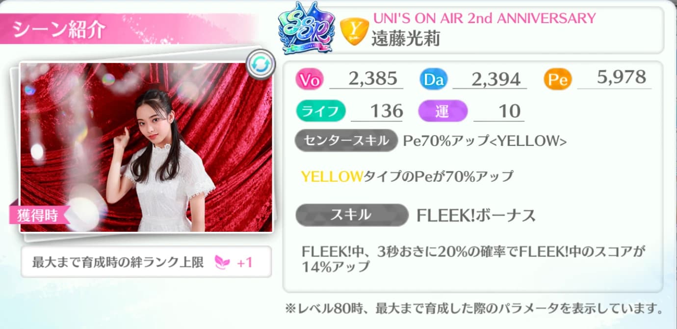 遠藤光莉 / UNI'S ON AIR 2nd ANNIVERSARY