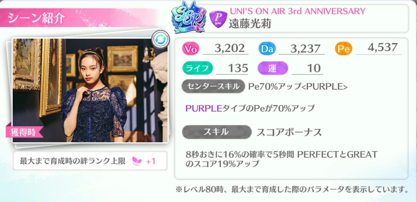 遠藤光莉 / UNI'S ON AIR 3rd ANNIVERSARY
