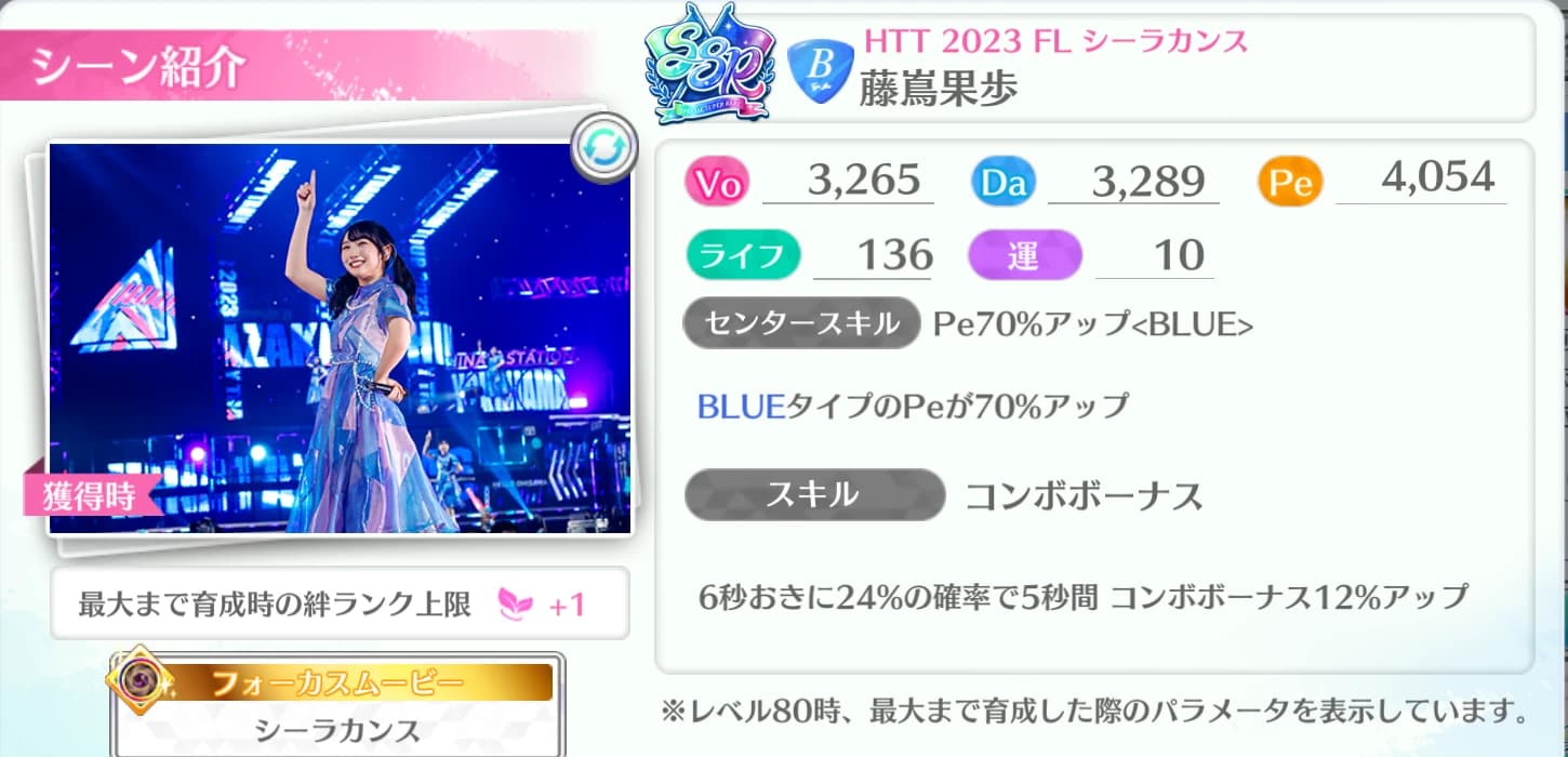 藤嶌果歩 / HTT 2023 FL シーラカンス