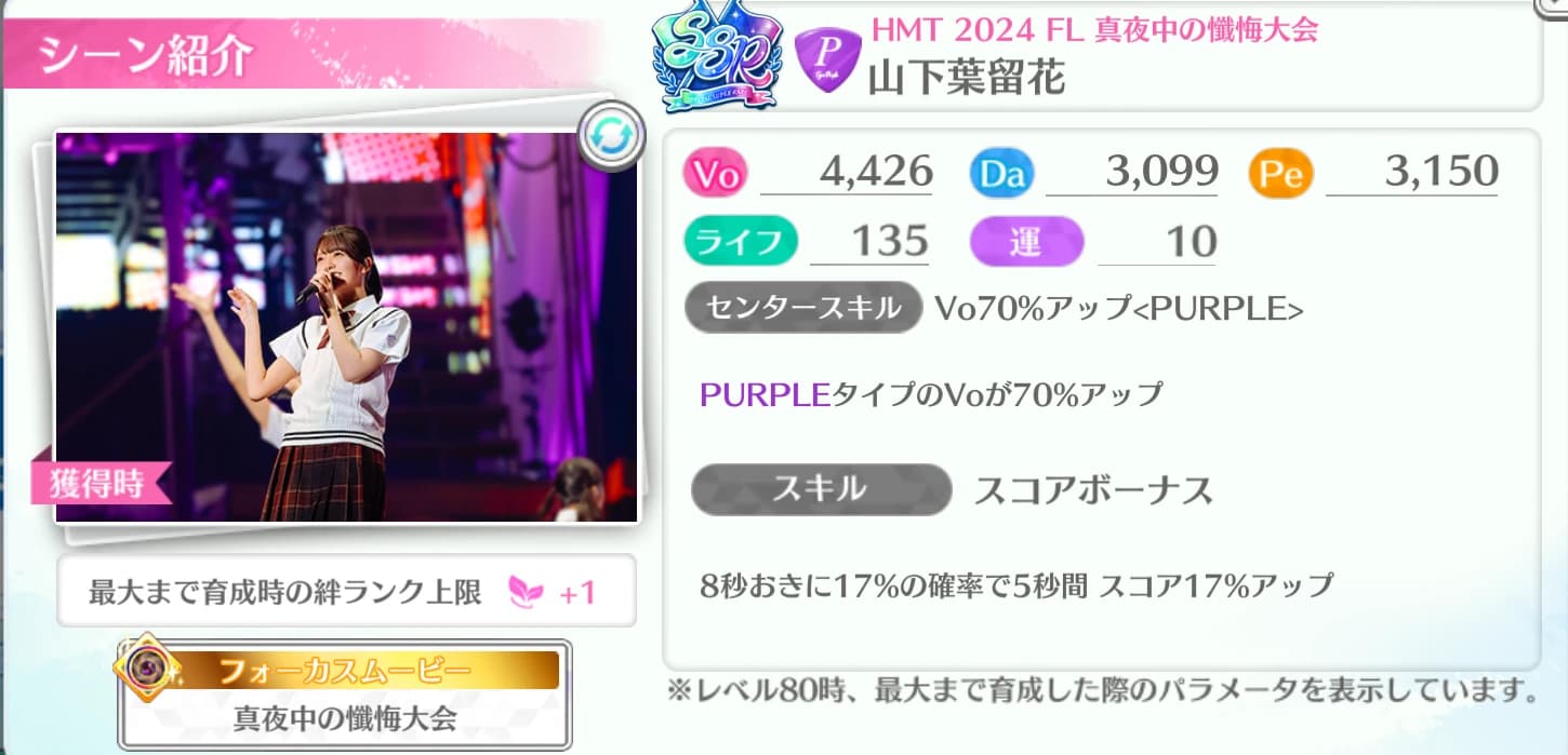 山下葉留花 / HMT 2024 FL 真夜中の懺悔大会