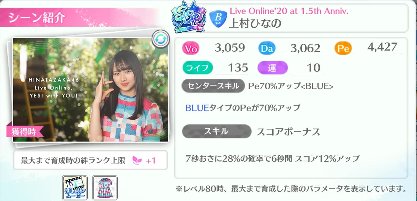 上村ひなの / Live Online'20 at 1.5th Anniv.