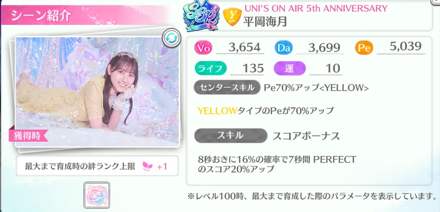 平岡海月 / UNI'S ON AIR 5th ANNIVERSARY