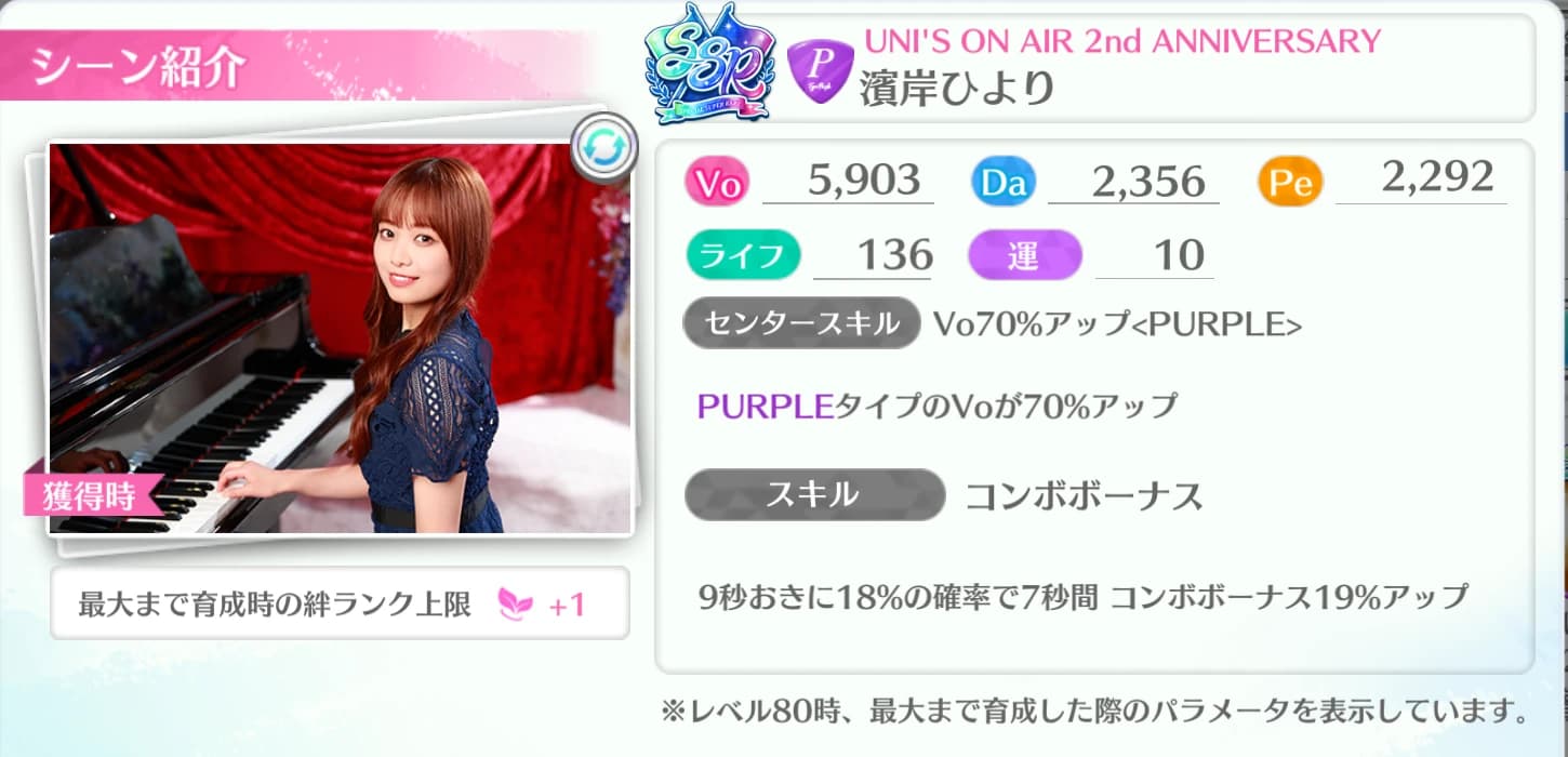 濱岸ひより / UNI'S ON AIR 2nd ANNIVERSARY