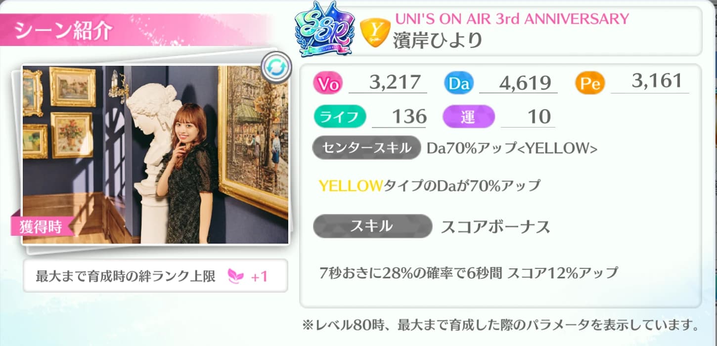 濱岸ひより / UNI'S ON AIR 3rd ANNIVERSARY