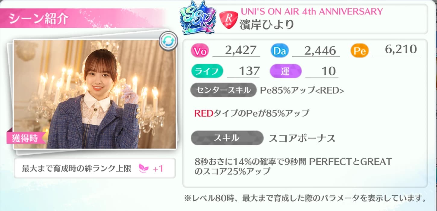 濱岸ひより / UNI'S ON AIR 4th ANNIVERSARY