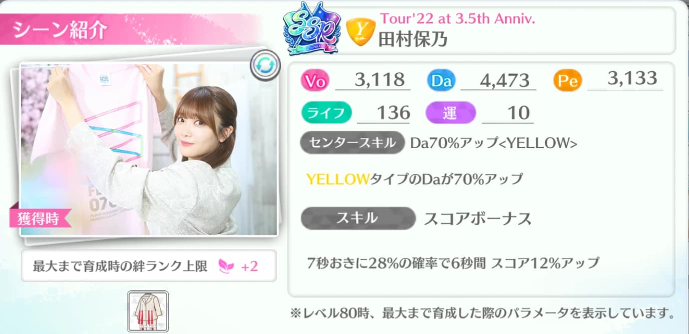 田村保乃 / Tour'22 at 3.5th Anniv.