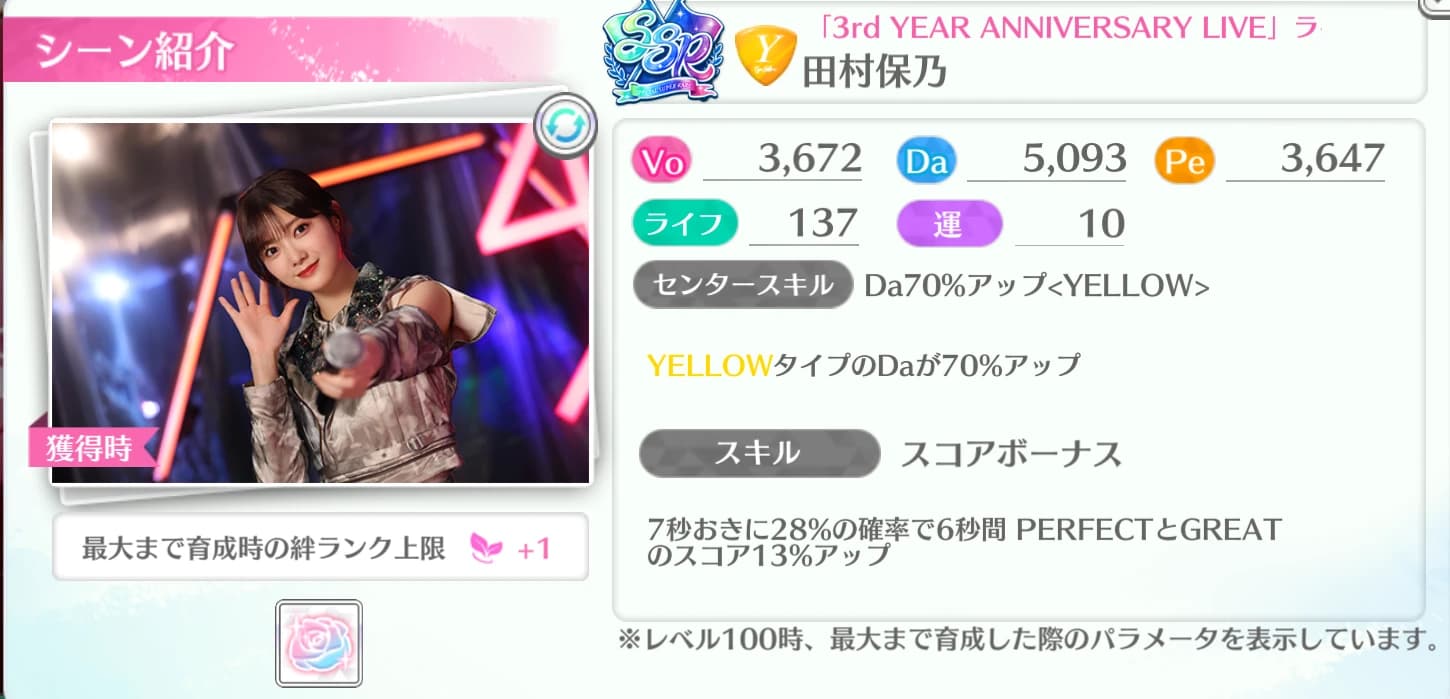 田村保乃 / 3rd YEAR ANNIVERSARY LIVE