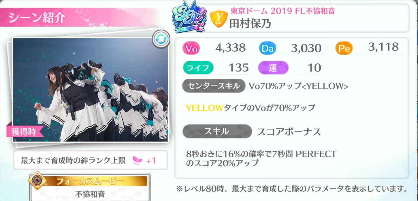 田村保乃 / 東京ドーム 2019 FL不協和音