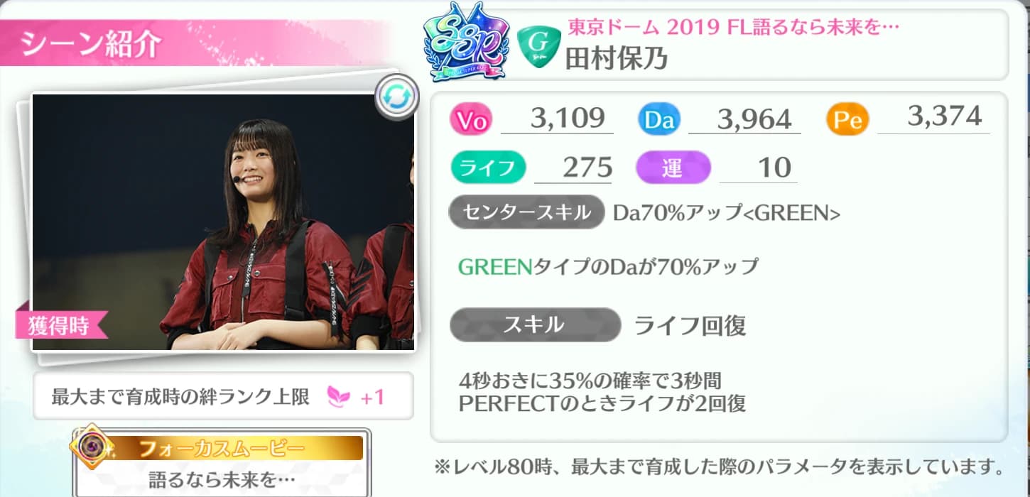 田村保乃 / 東京ドーム 2019 FL語るなら未来を…