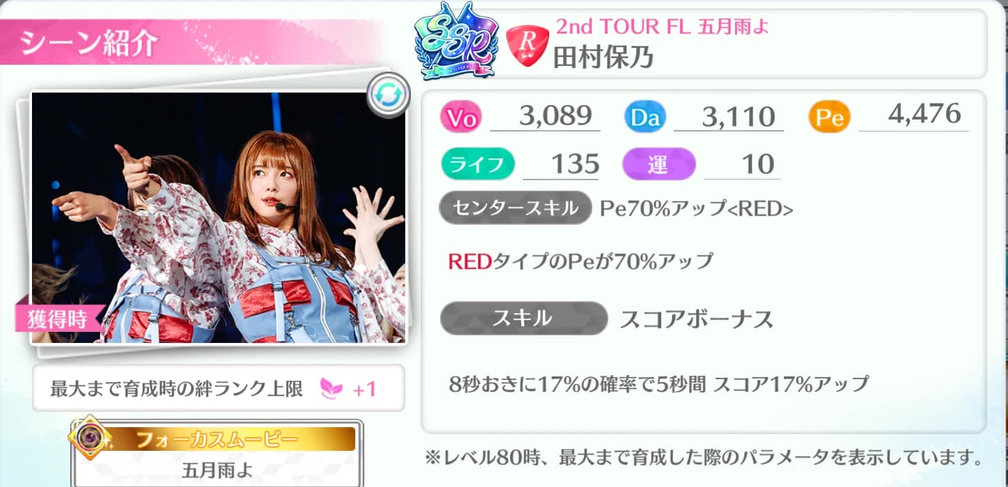 田村保乃 / 2nd TOUR FL 五月雨よ