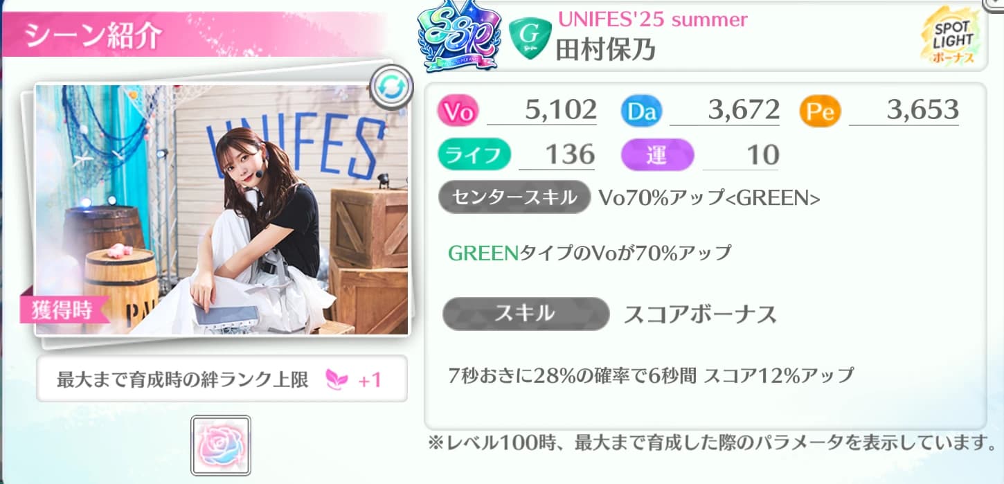 田村保乃 / UNIFES'25 summer
