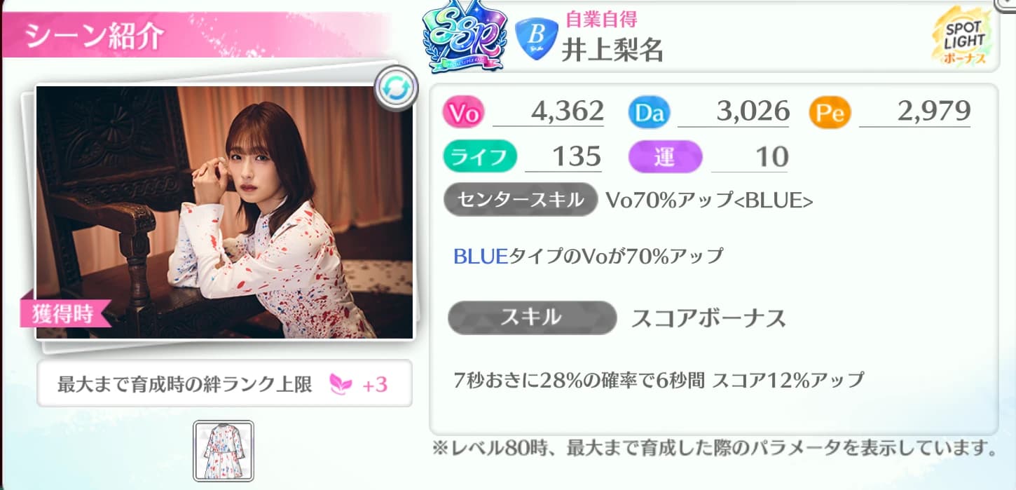 井上梨名 / 自業自得
