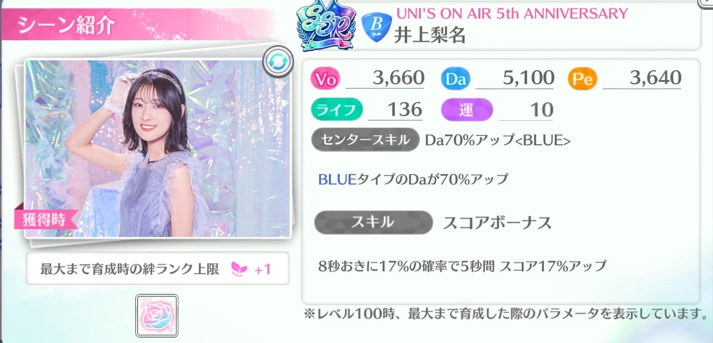 井上梨名 / UNI'S ON AIR 5th ANNIVERSARY
