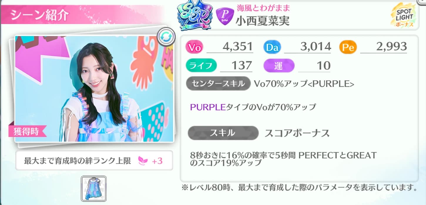 小西夏菜実 / 海風とわがまま