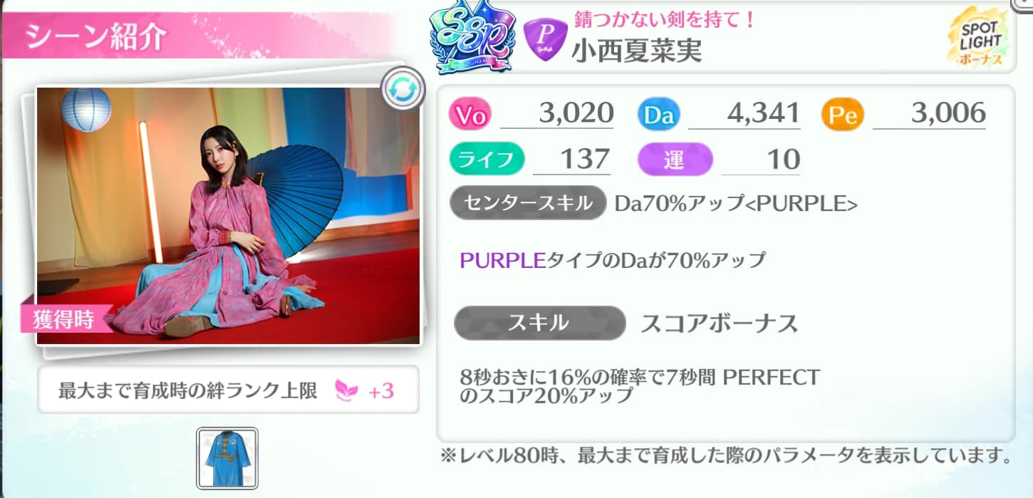 小西夏菜実 / 錆つかない剣を持て！
