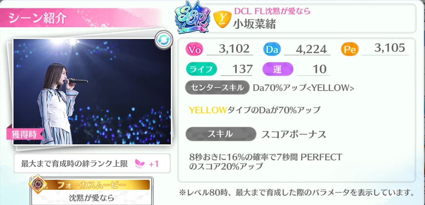 小坂菜緒 / DCL FL沈黙が愛なら
