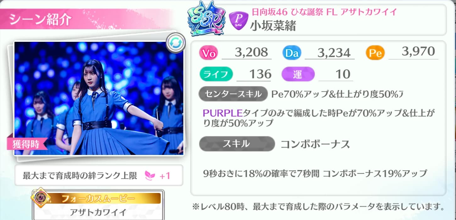 小坂菜緒 / 日向坂46 ひな誕祭 FL アザトカワイイ