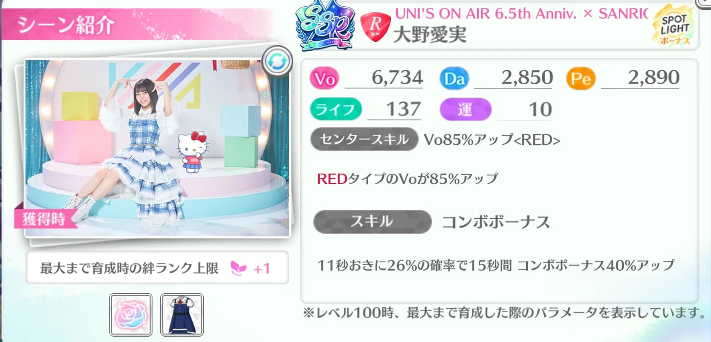 大野愛実 / UNI'S ON AIR 6.5th Anniv. × SANRIO CHARACTERS