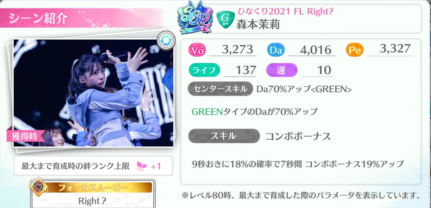 森本茉莉 / ひなくり2021 FL Right?