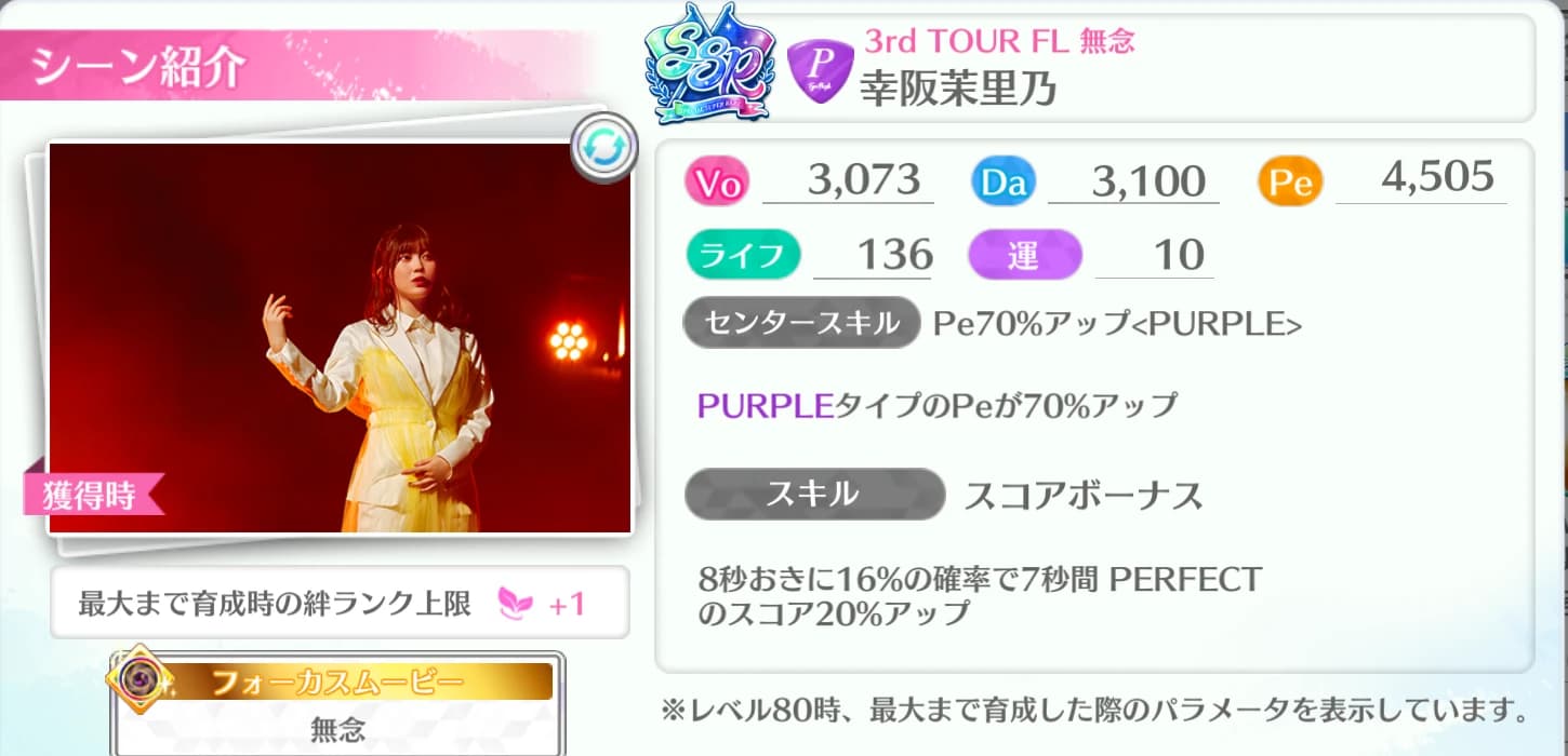幸阪茉里乃 / 3rd TOUR FL 無念
