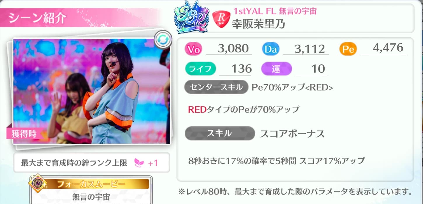 幸阪茉里乃 / 1stYAL FL 無言の宇宙