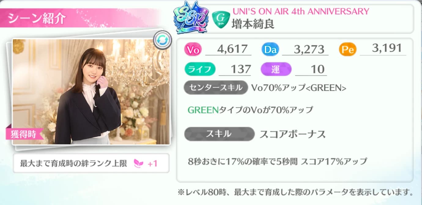 増本綺良 / UNI'S ON AIR 4th ANNIVERSARY