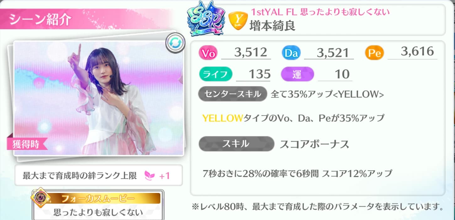 増本綺良 / 1stYAL FL 思ったよりも寂しくない