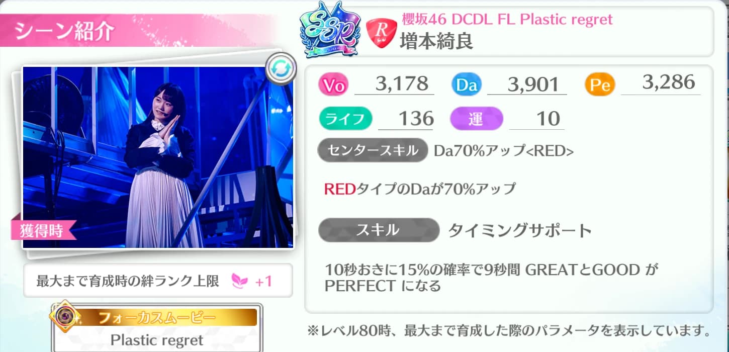 増本綺良 / 櫻坂46 DCDL FL Plastic regret