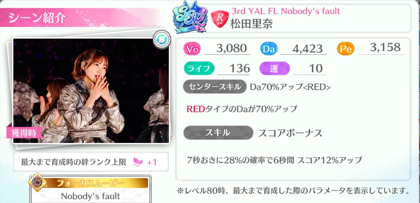 松田里奈 / 3rd YAL FL Nobody's fault