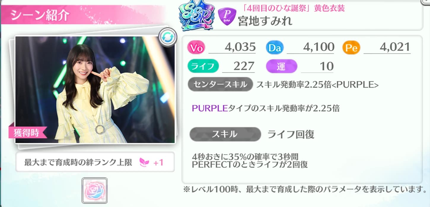 宮地すみれ / 「4回目のひな誕祭」黄色衣装