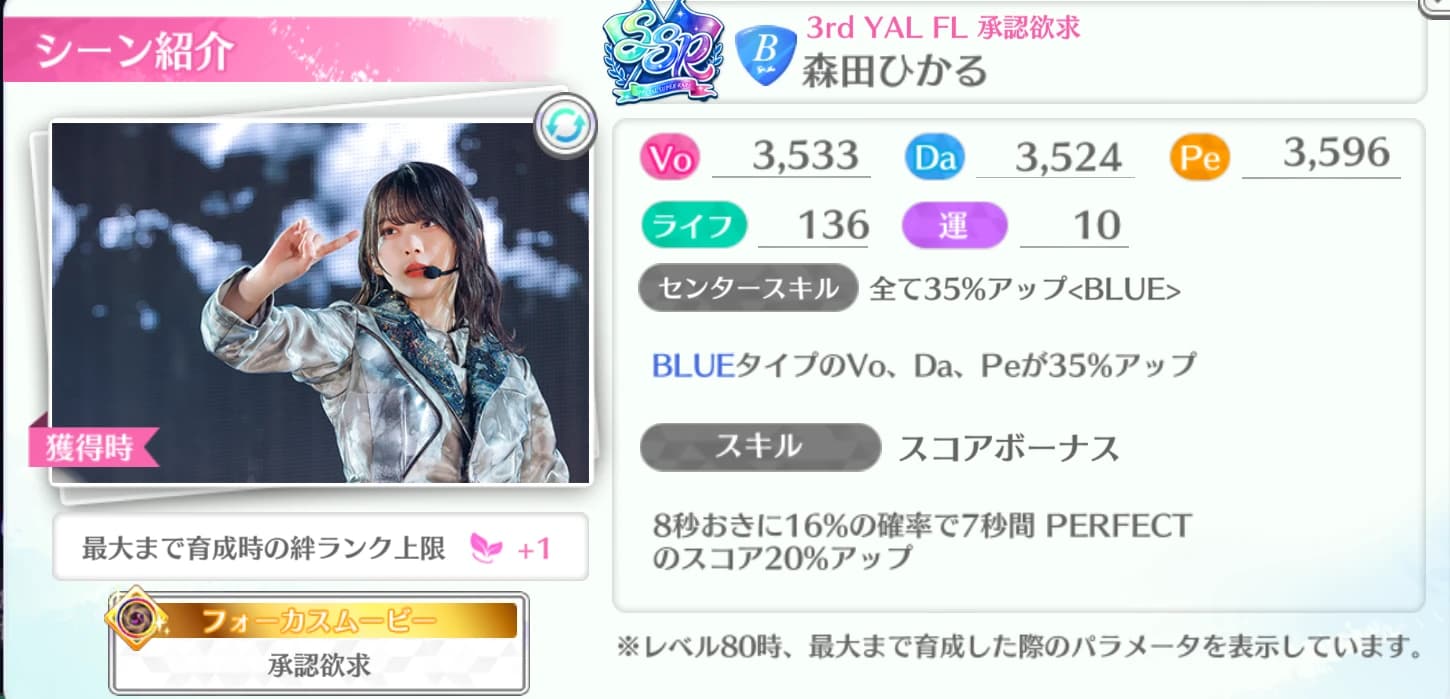 森田ひかる / 3rd YAL FL 承認欲求