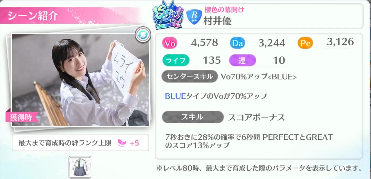 村井優 / 櫻色の幕開け