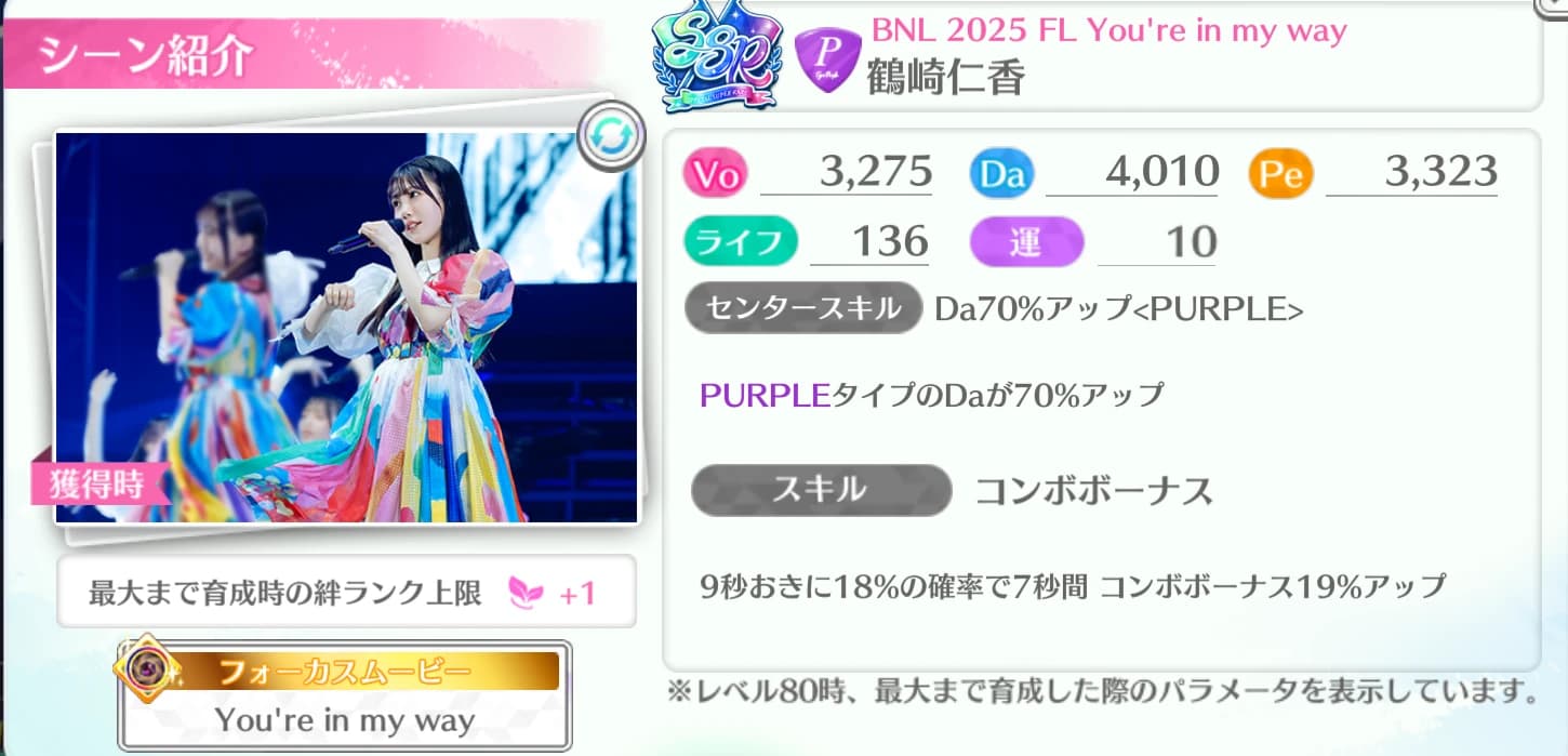 鶴崎仁香 / BNL 2025 FL You're in my way