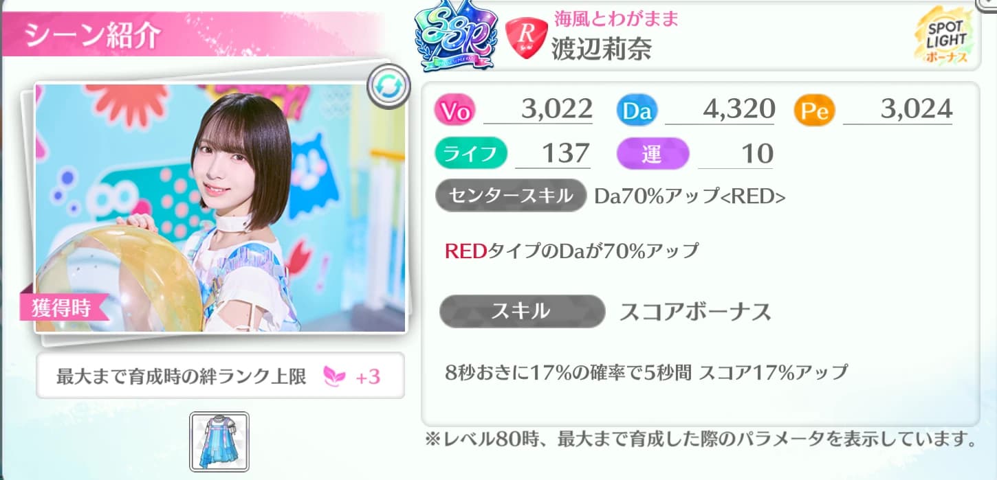 渡辺莉奈 / 海風とわがまま