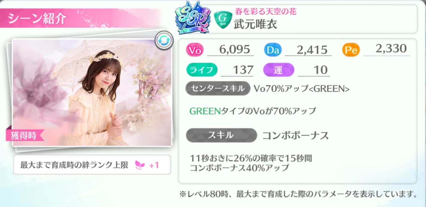 武元唯衣 / 春を彩る天空の花