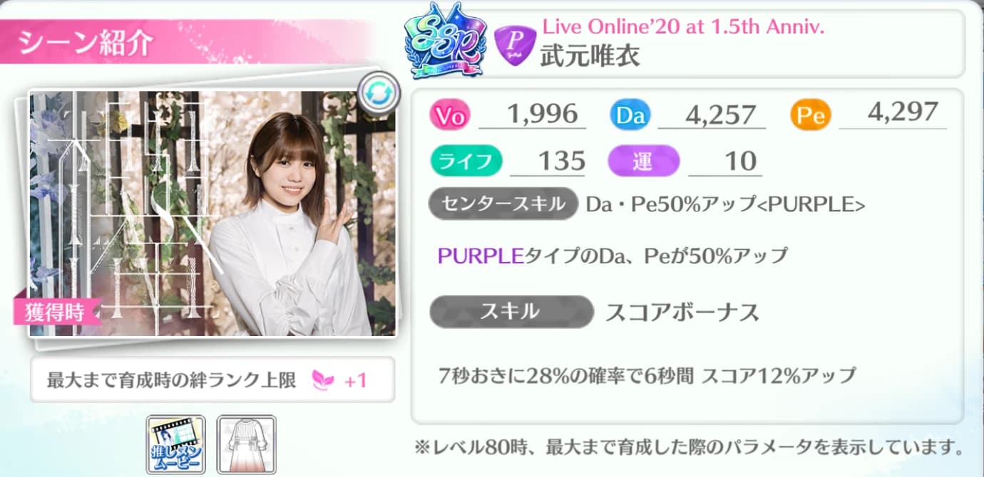 武元唯衣 / Live Online'20 at 1.5th Anniv.