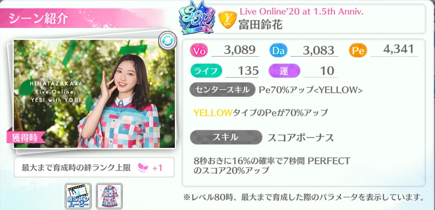 富田鈴花 / Live Online'20 at 1.5th Anniv.