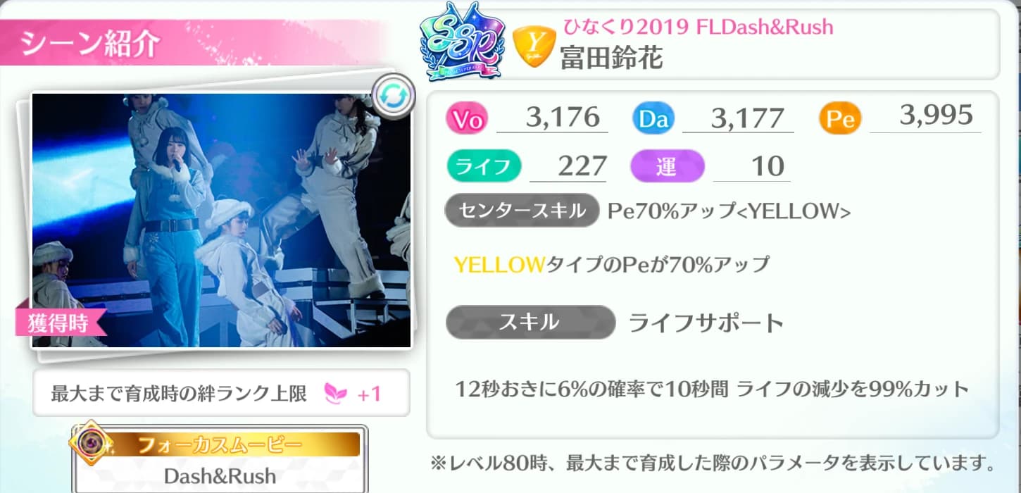 富田鈴花 / ひなくり2019 FL Dash&Rush