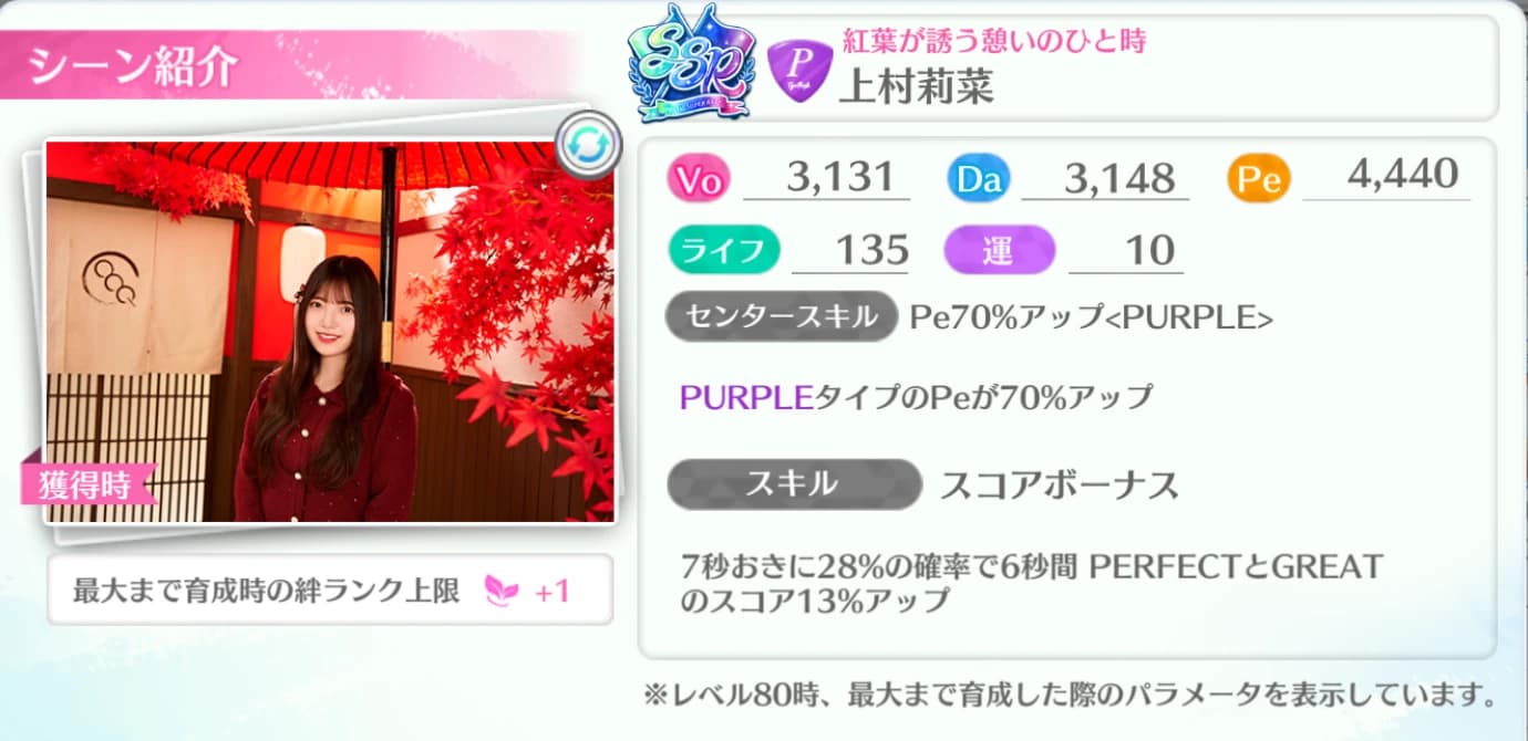 上村莉菜 / 紅葉が誘う憩いのひと時