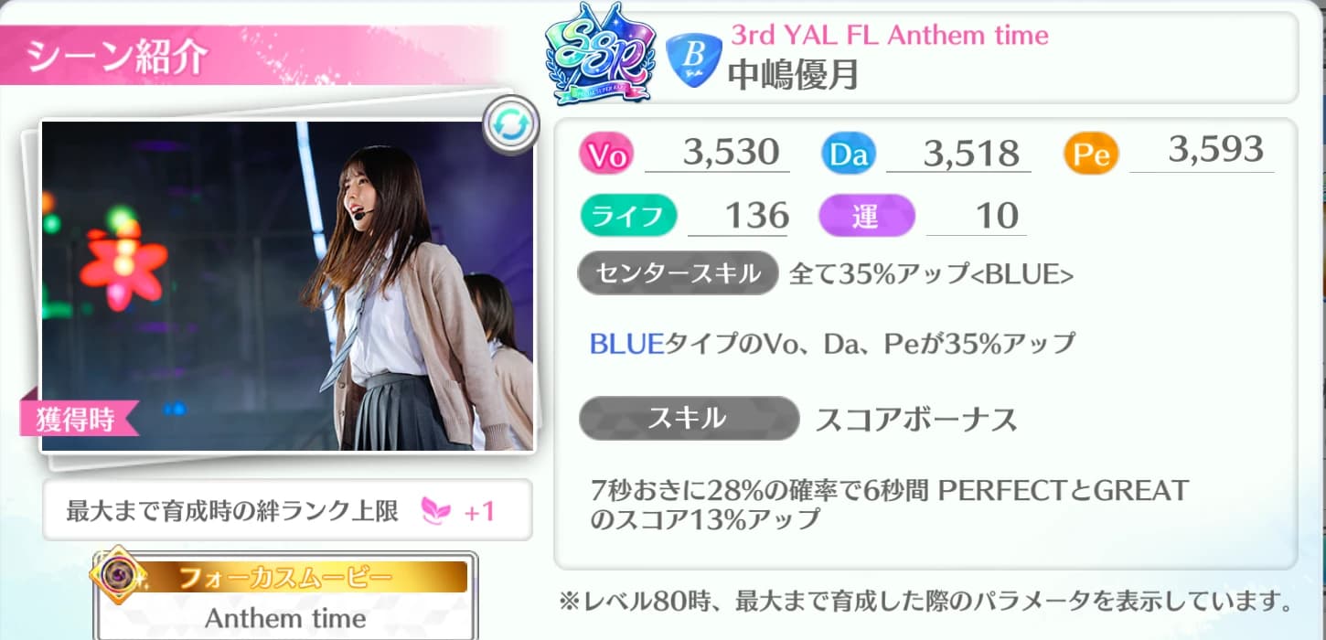 中嶋優月 / 3rd YAL FL Anthem time