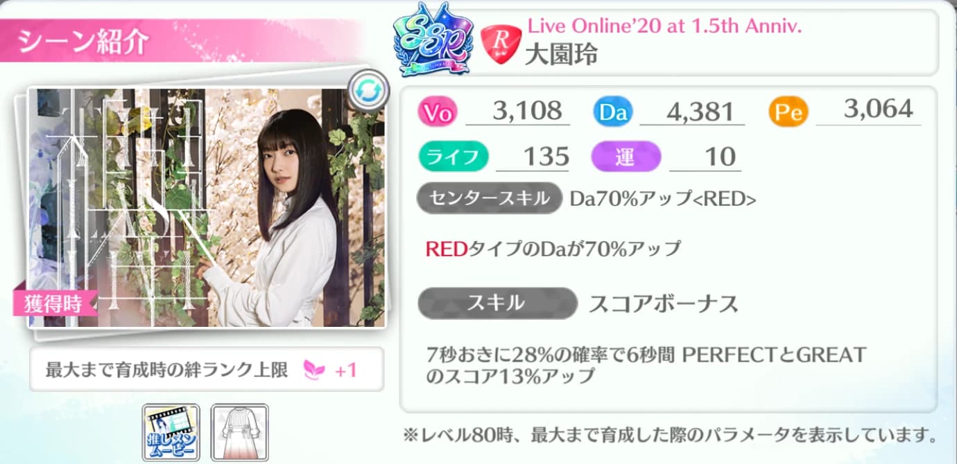 大園玲 / Live Online'20 at 1.5th Anniv.
