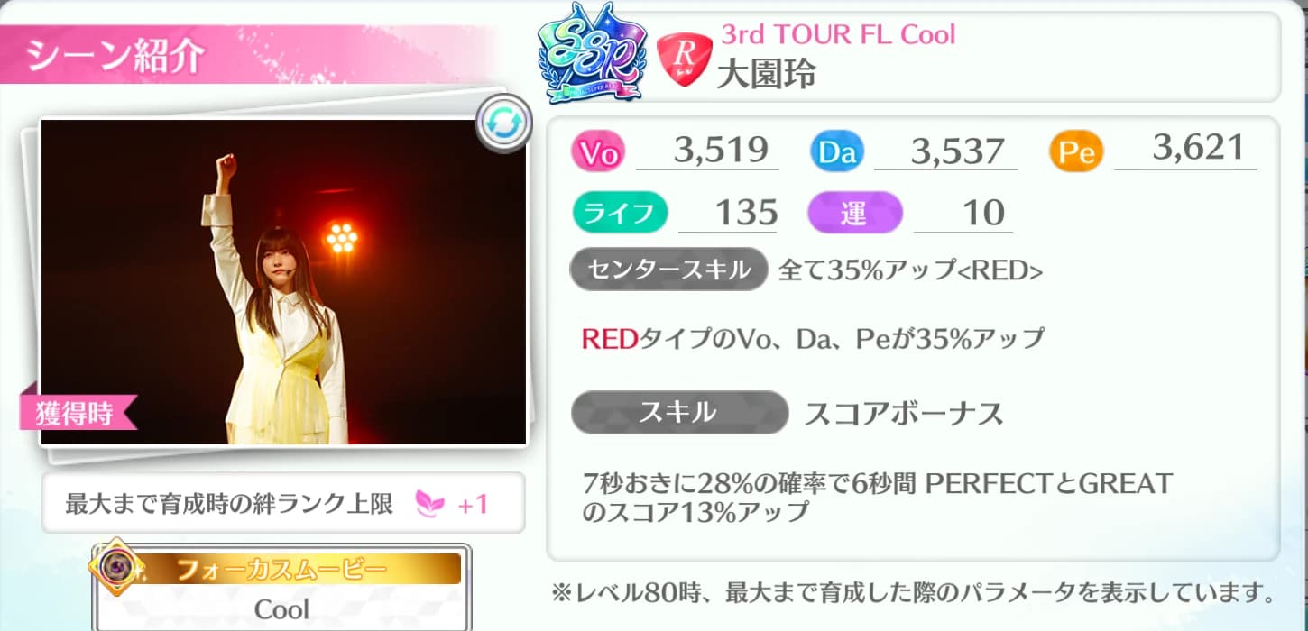 大園玲 / 3rd TOUR FL Cool