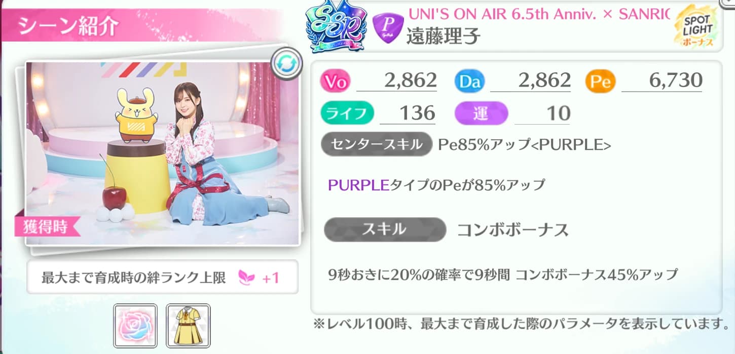 遠藤理子 / UNI'S ON AIR 6.5th Anniv. × SANRIO CHARACTERS