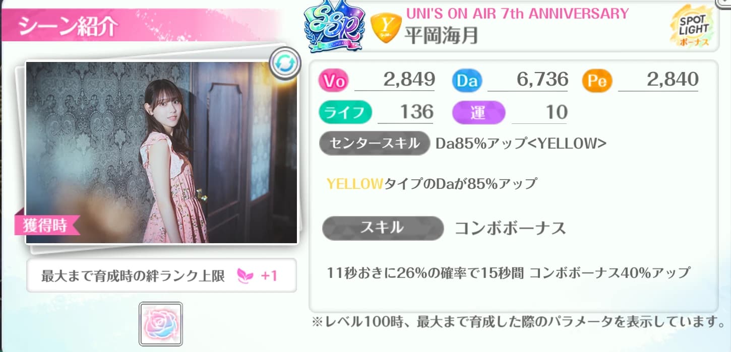 平岡海月 / UNI'S ON AIR 7th ANNIVERSARY