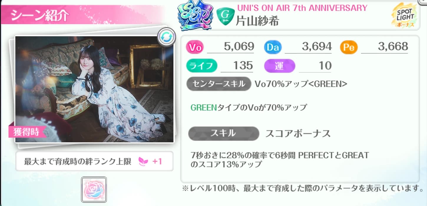 片山紗希 / UNI'S ON AIR 7th ANNIVERSARY