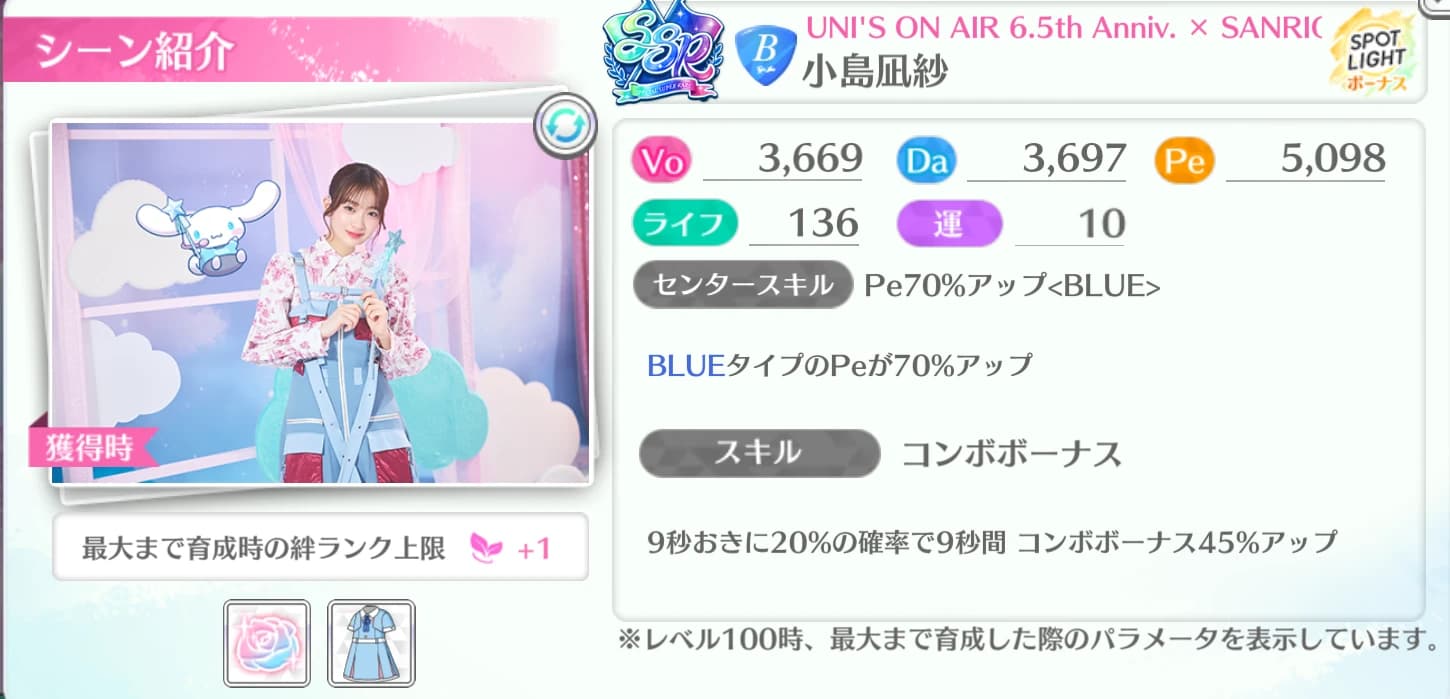 小島凪紗 / UNI'S ON AIR 6.5th Anniv. × SANRIO CHARACTERS