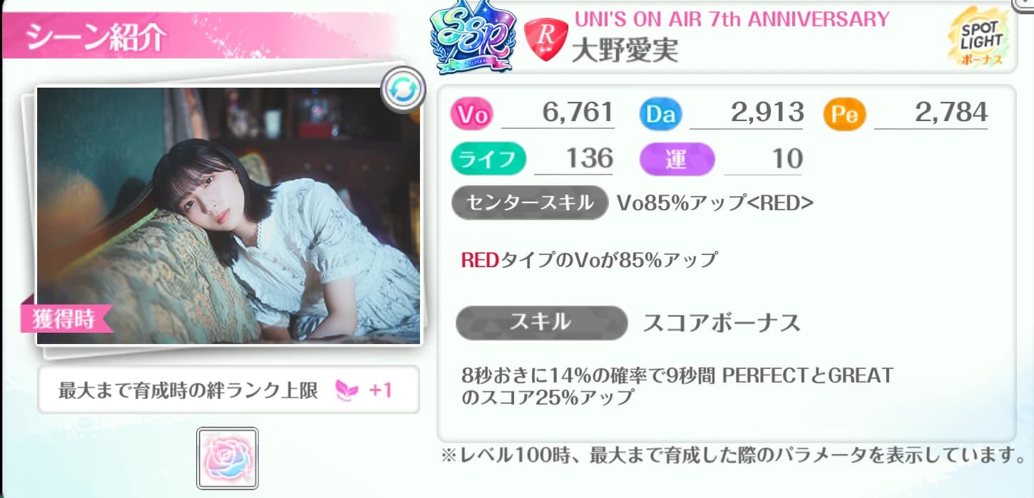 大野愛実 / UNI'S ON AIR 7th ANNIVERSARY