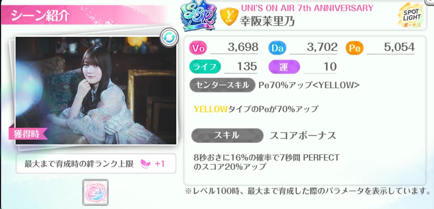 幸阪茉里乃 / UNI'S ON AIR 7th ANNIVERSARY